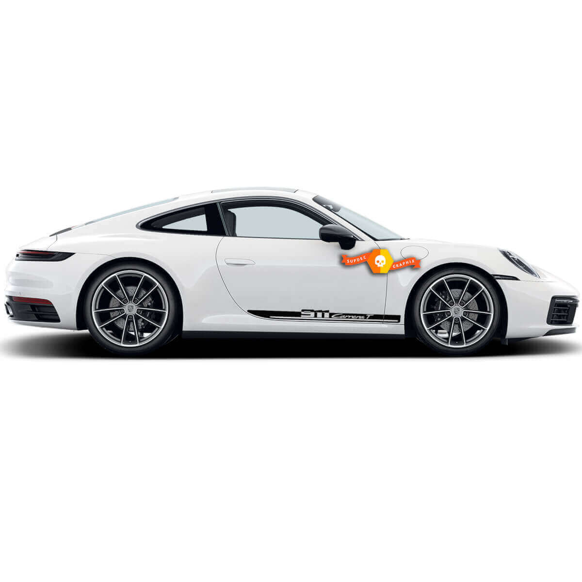 911 Carrera T Side Stripes Vinyl Decal Kit for Porsche 911