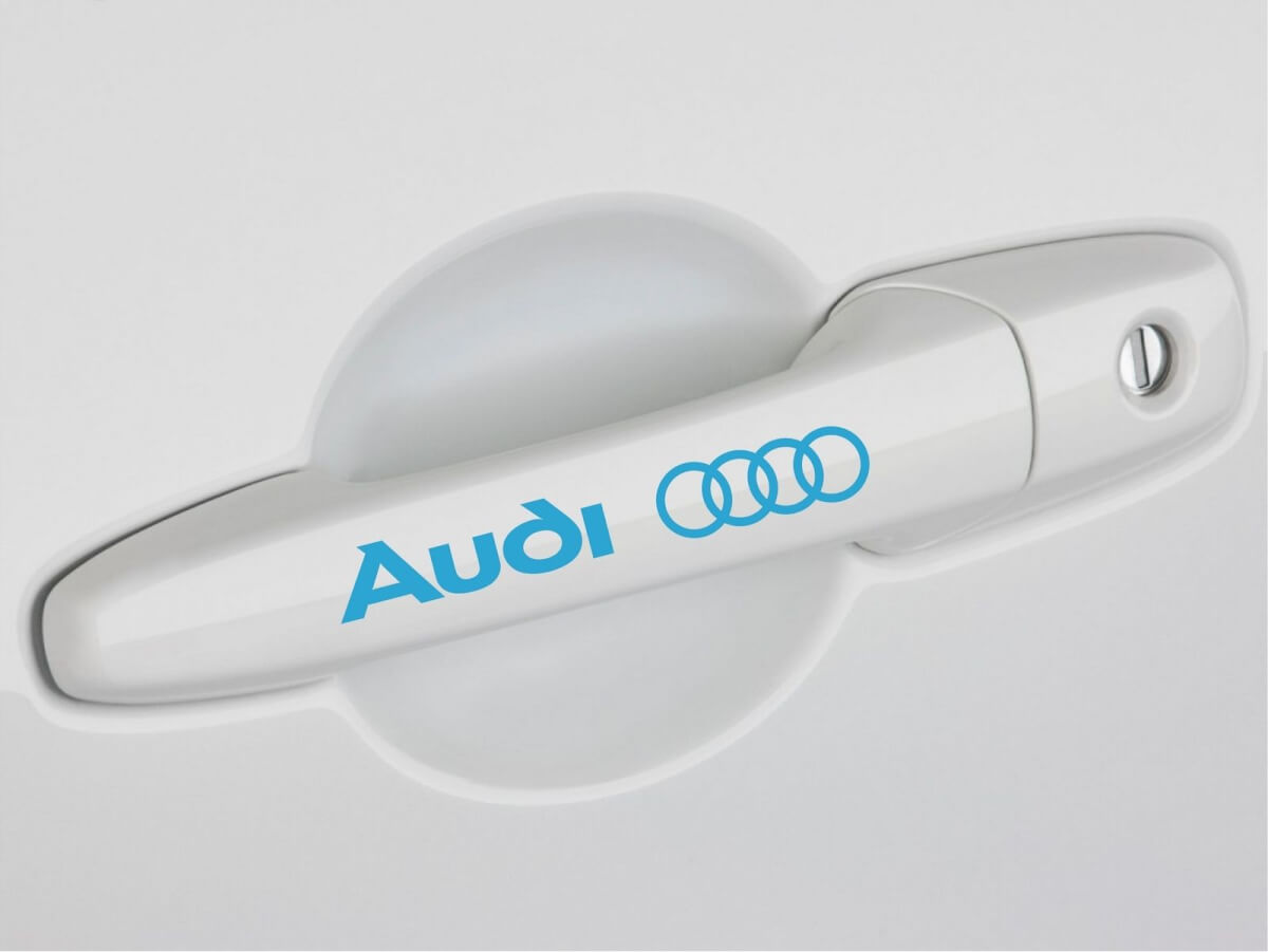 4 AUDI door handle decal sticker A3 A4 S4 A5 A6 Q5 Q7 TT quatrro