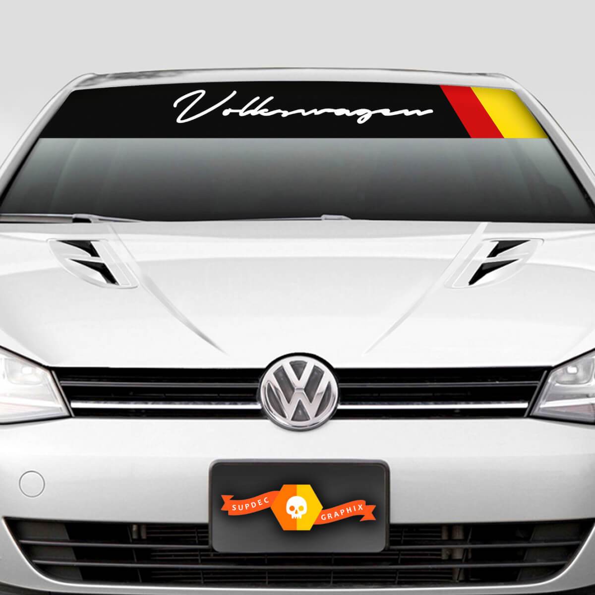 Volkswagen Vw Windshield Banner Decal Sticker, Custom Made In the USA
