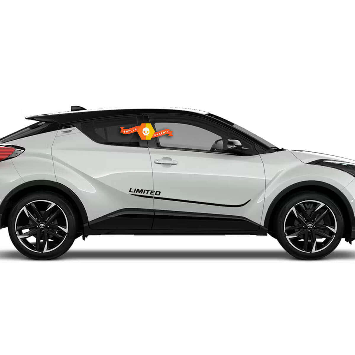 Limited Side Door Stripes Vinyl Decals Pair for Toyota C-HR