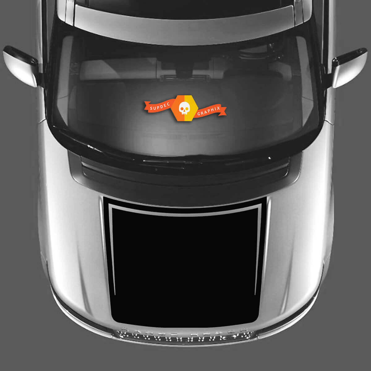 Hood Decal Stickers Vinyl Graphic kit  For RANGE ROVER Vogue L405 2013 2017 