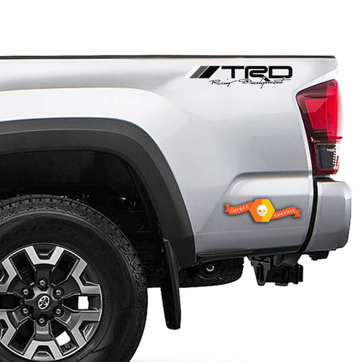 Retro Style TRD Racing Development Side Vinyl Decals for Toyota Trucks