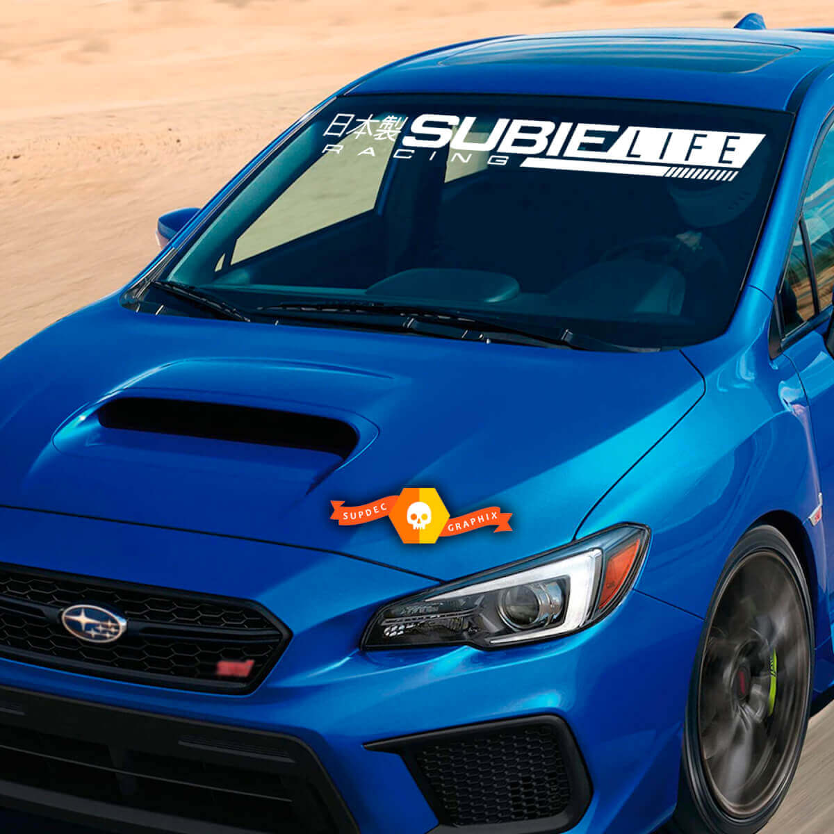 Windshield Banner Vinyl Sticker Decal Graphic Rally Logo STI for Subaru Forester STI
