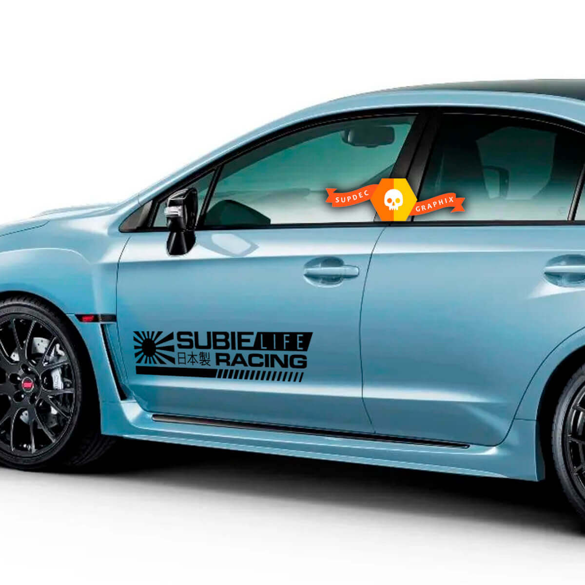 Subie Life Racing Side Door Vinyl Decals for Subaru