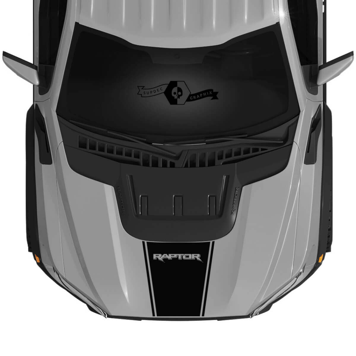 Lettering Hood Scoop Trim Stripe Decal for Musclecar F-150 2022+