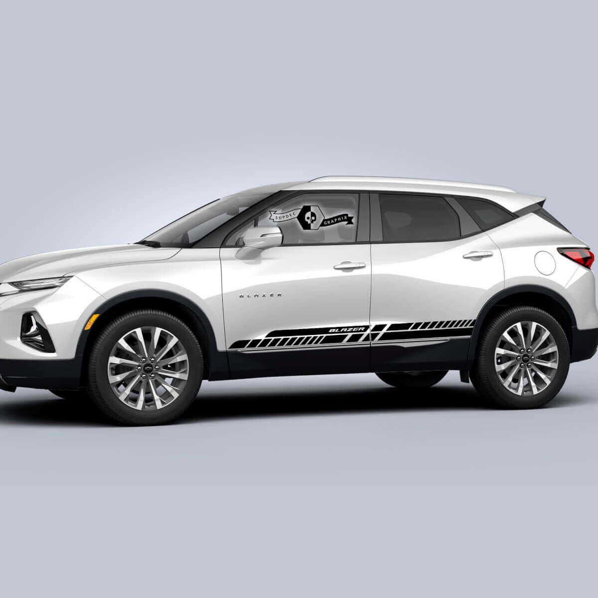 Pair Chevrolet Blazer 2023 Graphics Decals Doors Side Rocker Panel Vinyl Decal Sticker