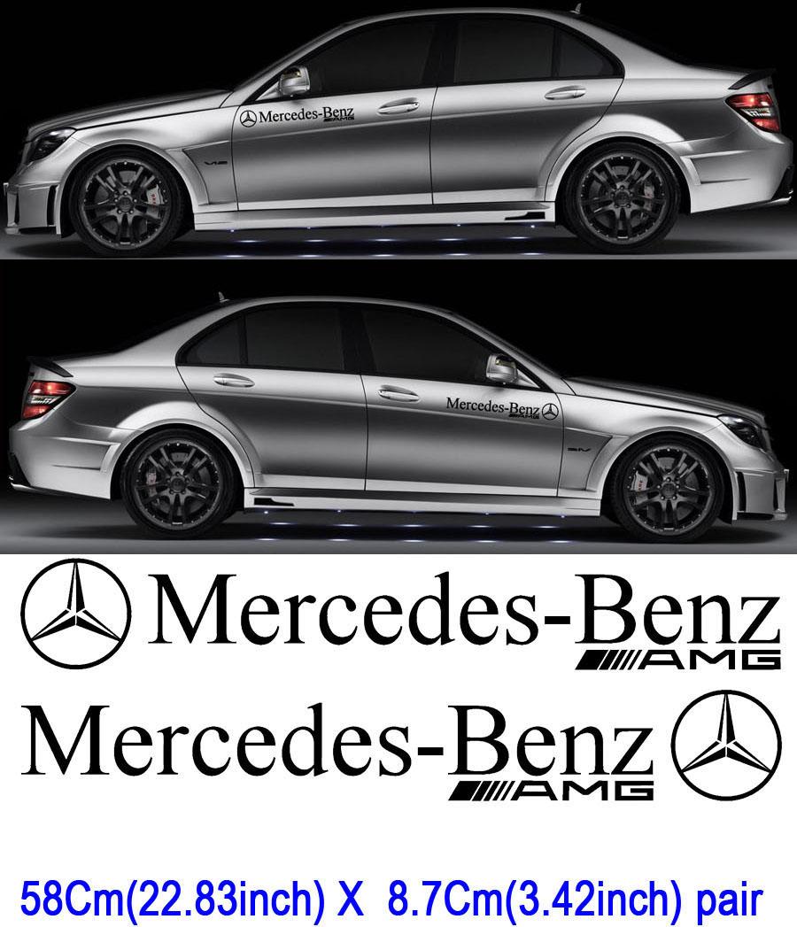 Menagerry behalve voor Aanzienlijk 2 Mercedes Benz Motorsport sticker Decal CAR AMG C63 E63 SLK SL6