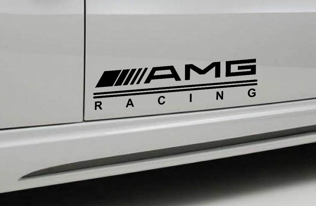 2 - AMG RACING Mercedes Benz Decal sticker sport door