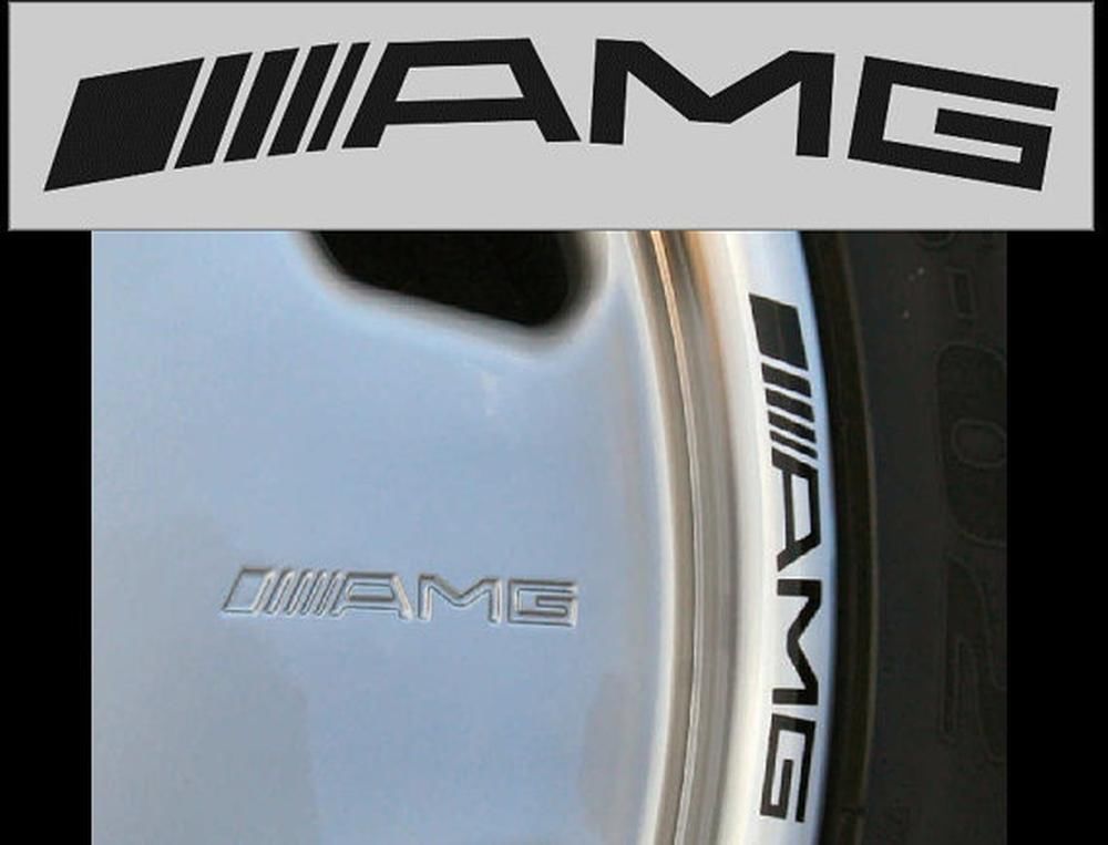 2 POWERED BY AMG Mercedes Benz Racing Decal sticker window