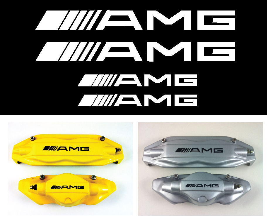 Set of 4 AMG Decal sticker vinyl caliper brake