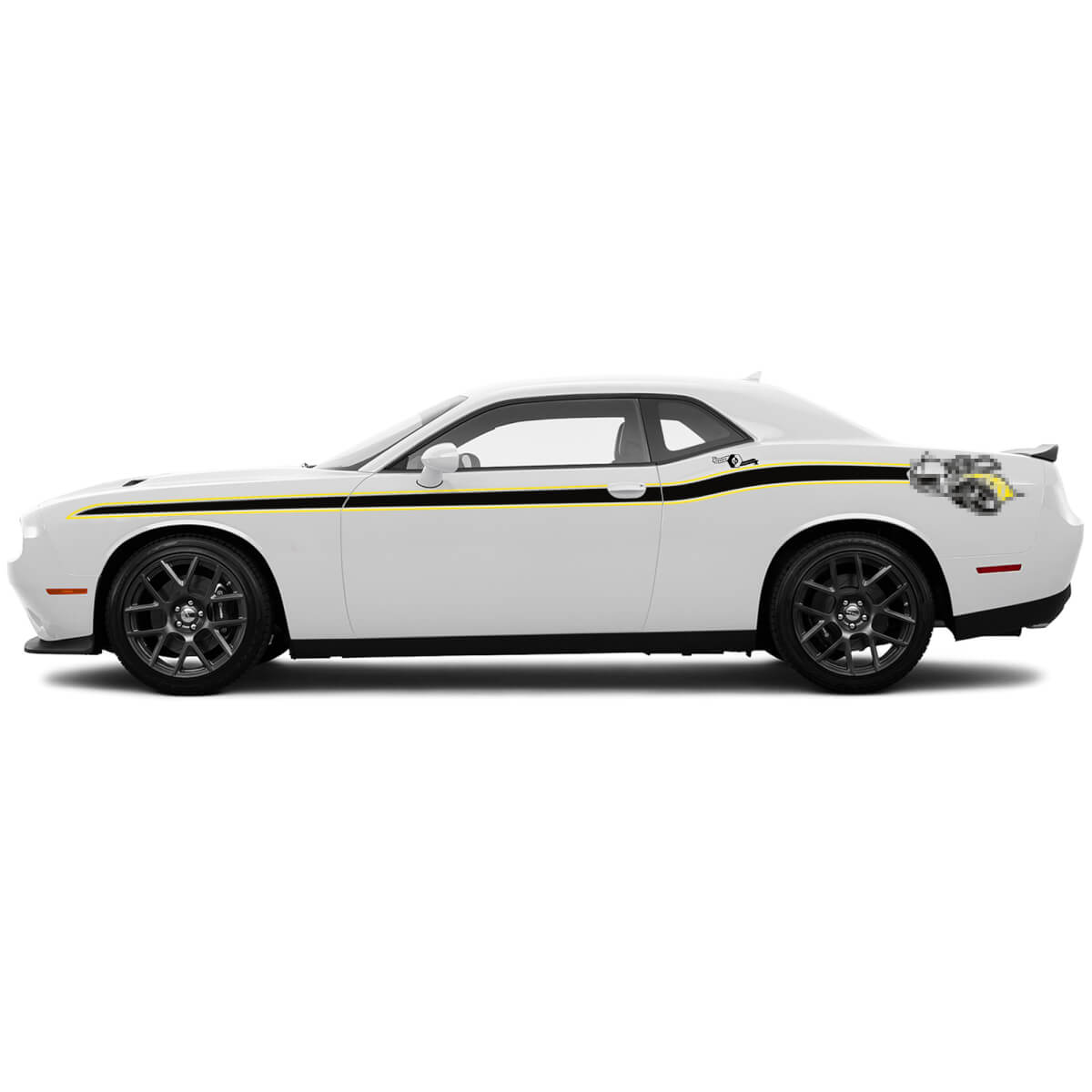Rumble Bee Style Stripes Side Vinyl Decal Sticker for Dodge Challenger