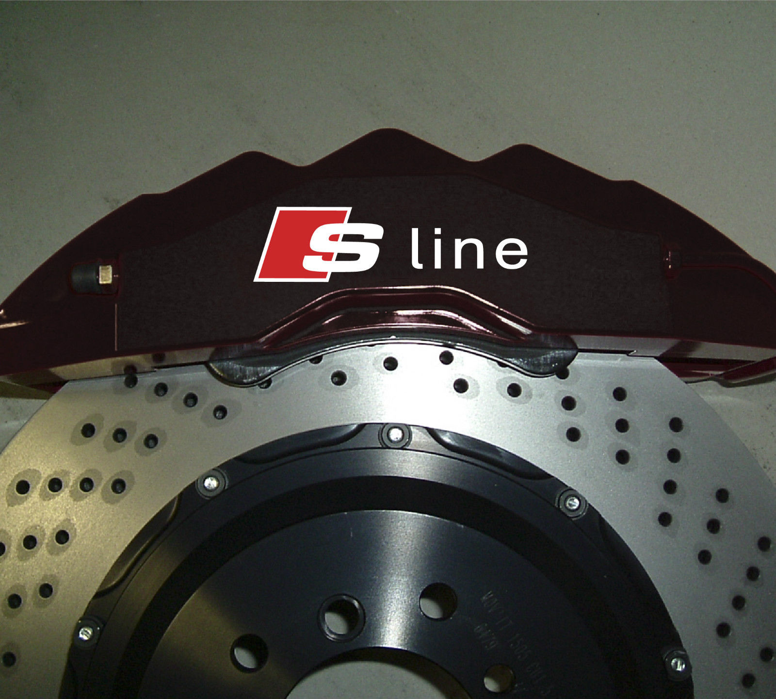 6 x AUDI S-Line Premium Bremssattel Aufkleber TT RS S3 S.