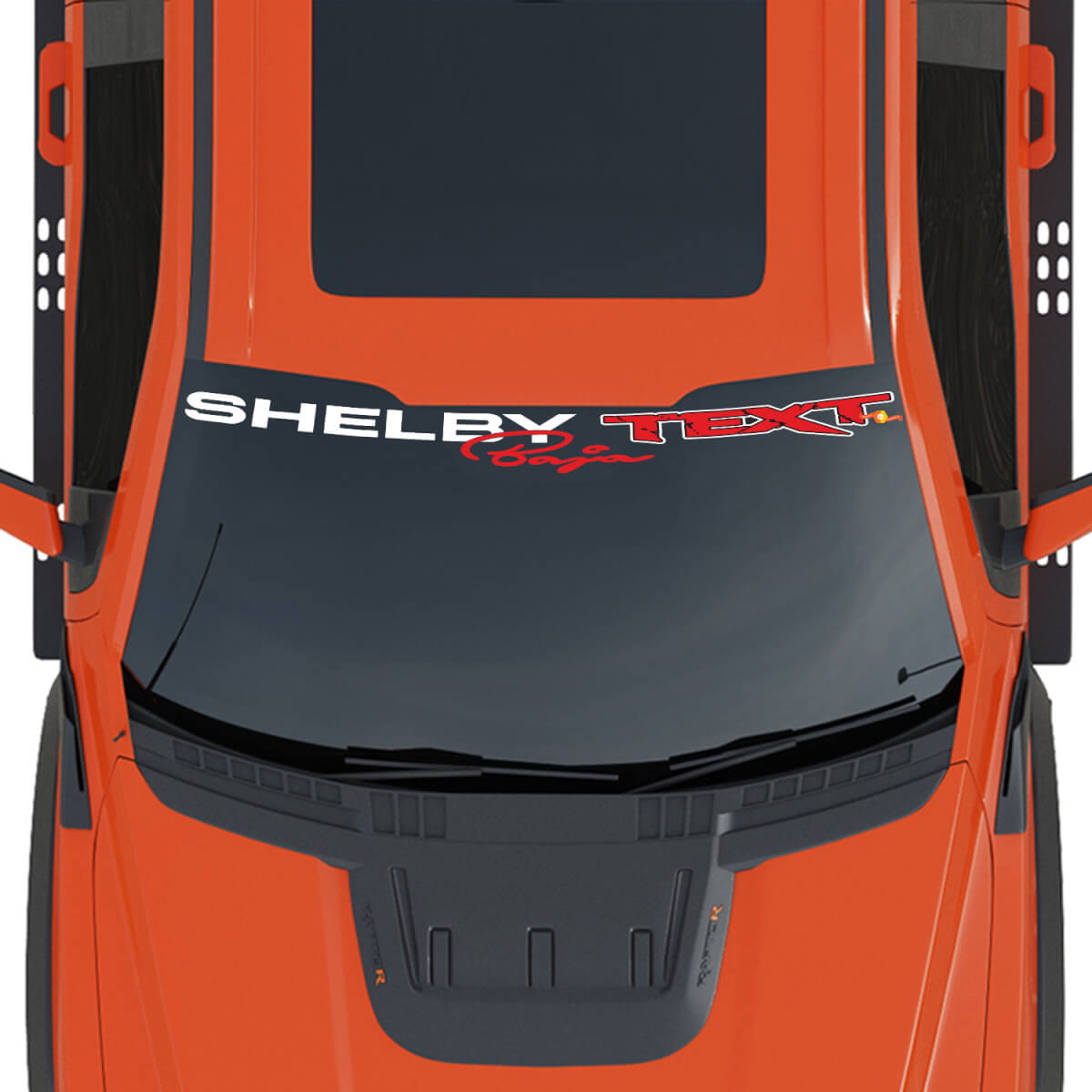 Windshield Banner Graphics Decal Sticker for Musclecar truck power truck Shelby Baja Edition