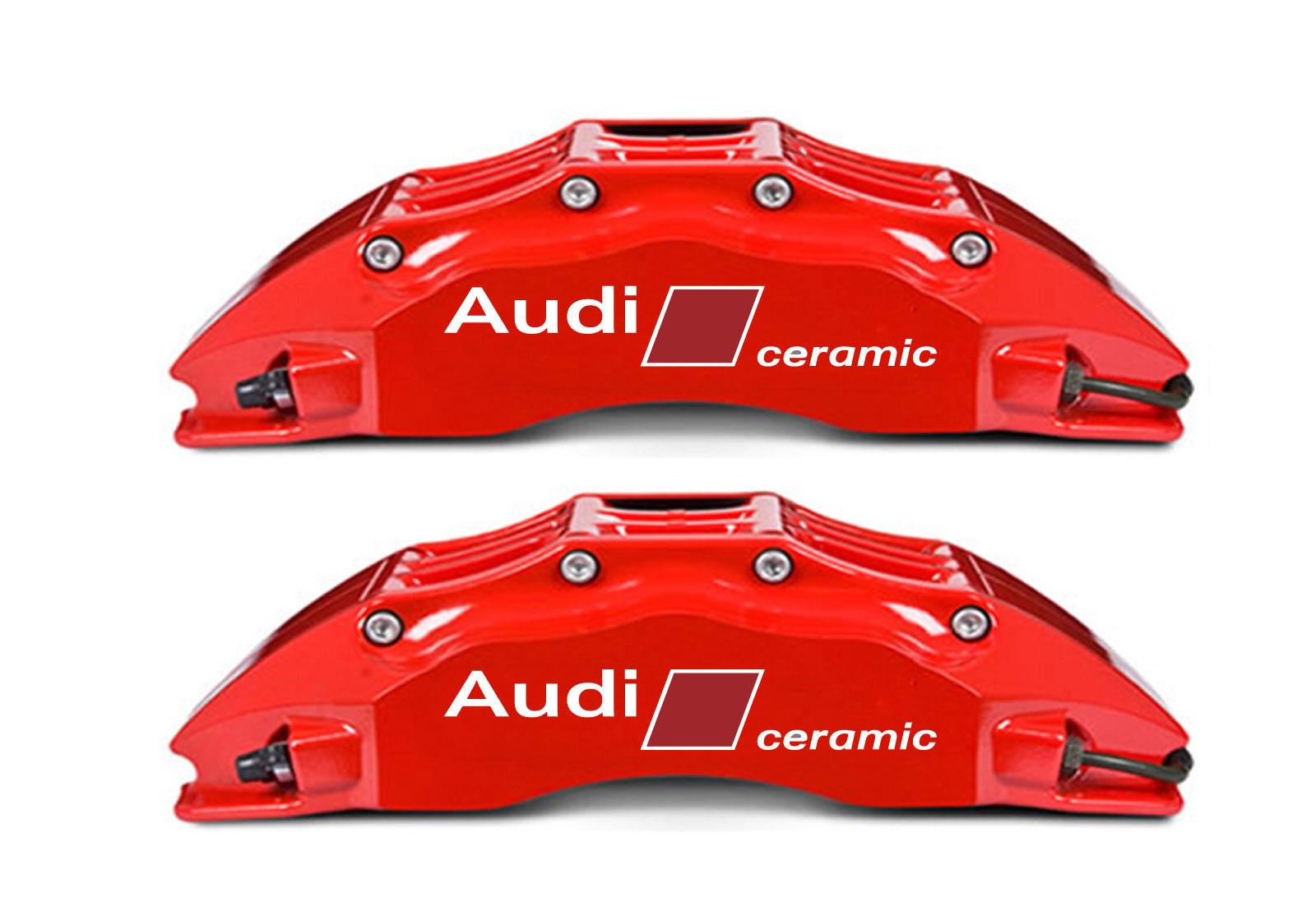 2 Etiquetas engomadas de cerámica de carbono Audi Frenos RS4 RS6 RS7 S8 Q7 Calcomanías