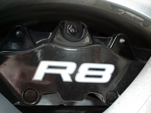 2 AUDI R8 V8 V10 Spyder GT remklauw roepstickers sticker