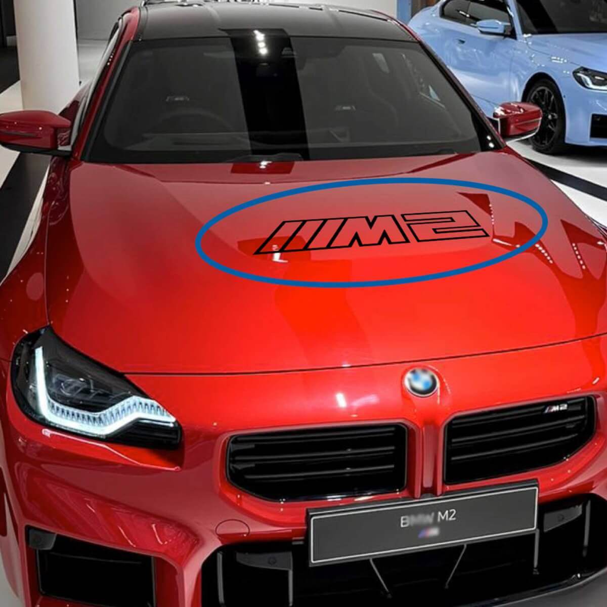 M2 Hood Logo Circle Vinyl Decal Sticker for BMW M2 G87