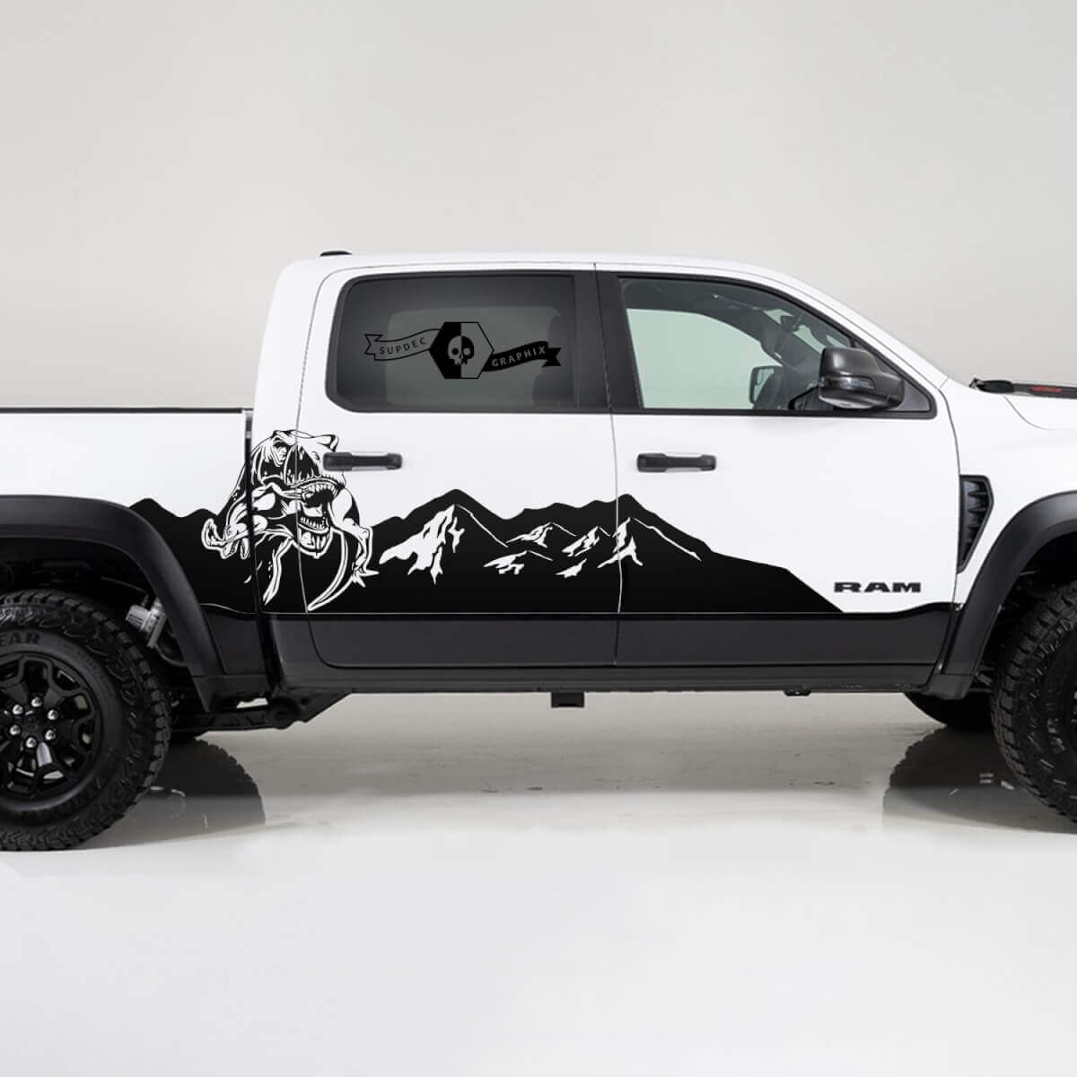 TRX Mountains Range Side Vinyl Decal Kit for Dodge Ram Rebel TRX 1500 2021+