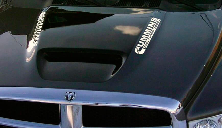 2x Cummins 5.9 6.7 Turbo Diesel Vinyl Decal Stickers for Dodge Ram Truck
