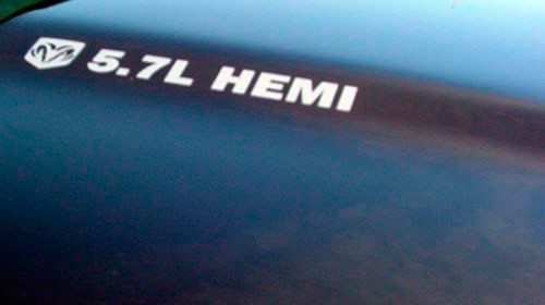 AUFKLEBER FÜR Dodge HEMI 5,7 Liter Ram Truck Racing Hood Aufkleber Aufkleber