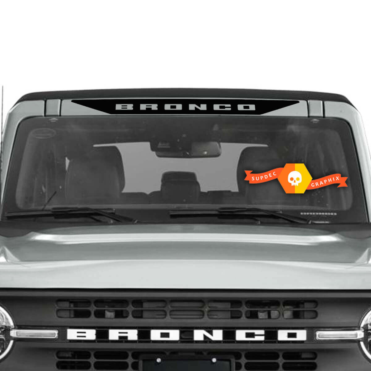 Lettering Windshield Banner Vinyl Sticker Decal for Musclecar horse
