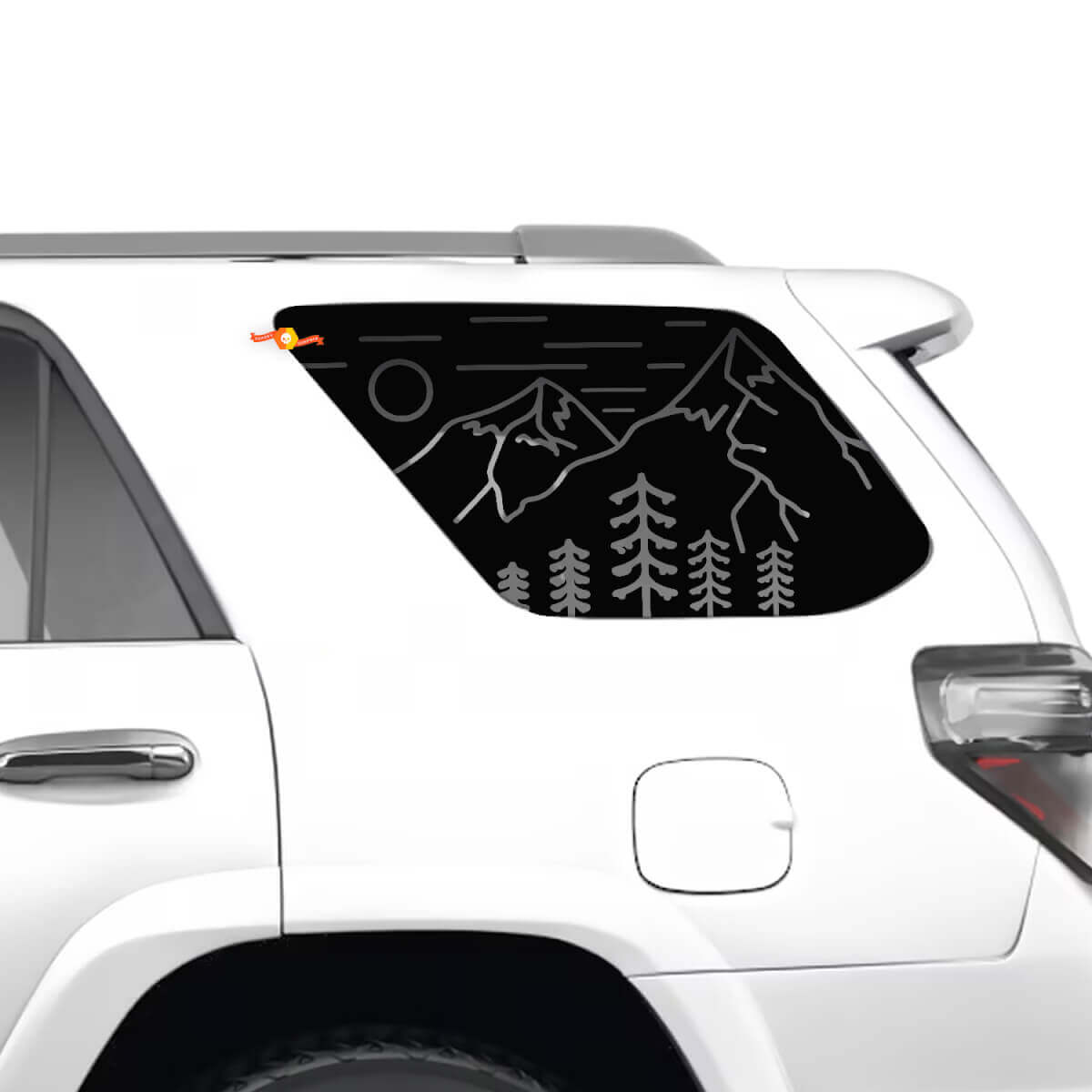 Mountains Forest Landscaoe Side Window Vinyl Decal Sticker for Toyota 4Runner