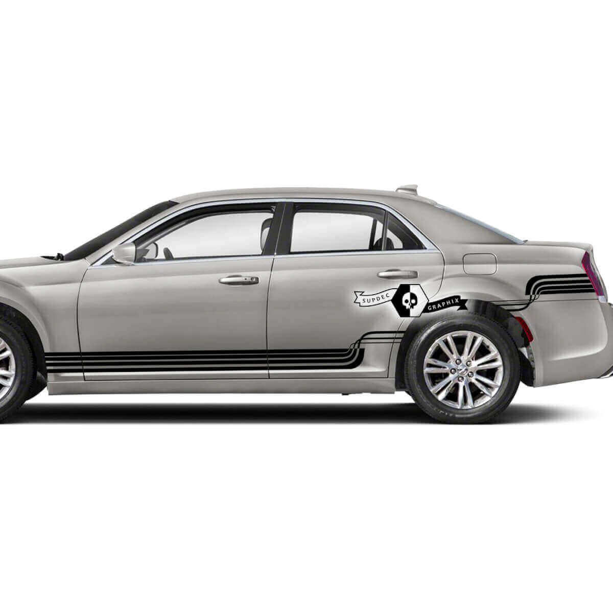 Side Door Graphics Lines Vinyl Decals Stickers for Chrysler 300