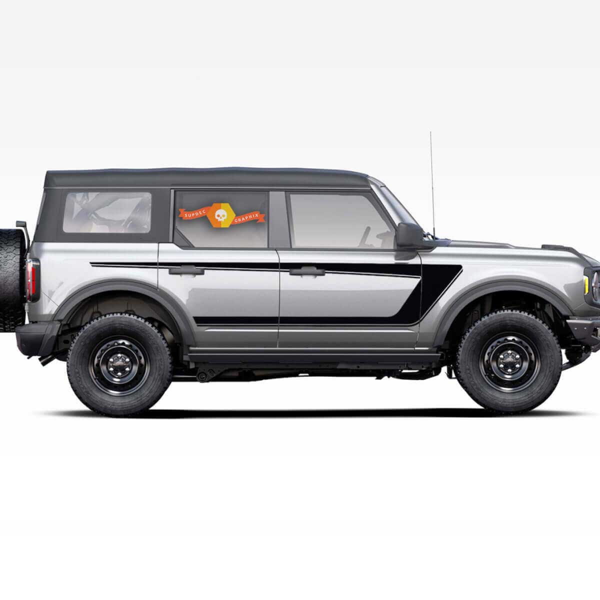 Dual Side Door Stripes Decal Stickers for Musclecar horse 2021-Now