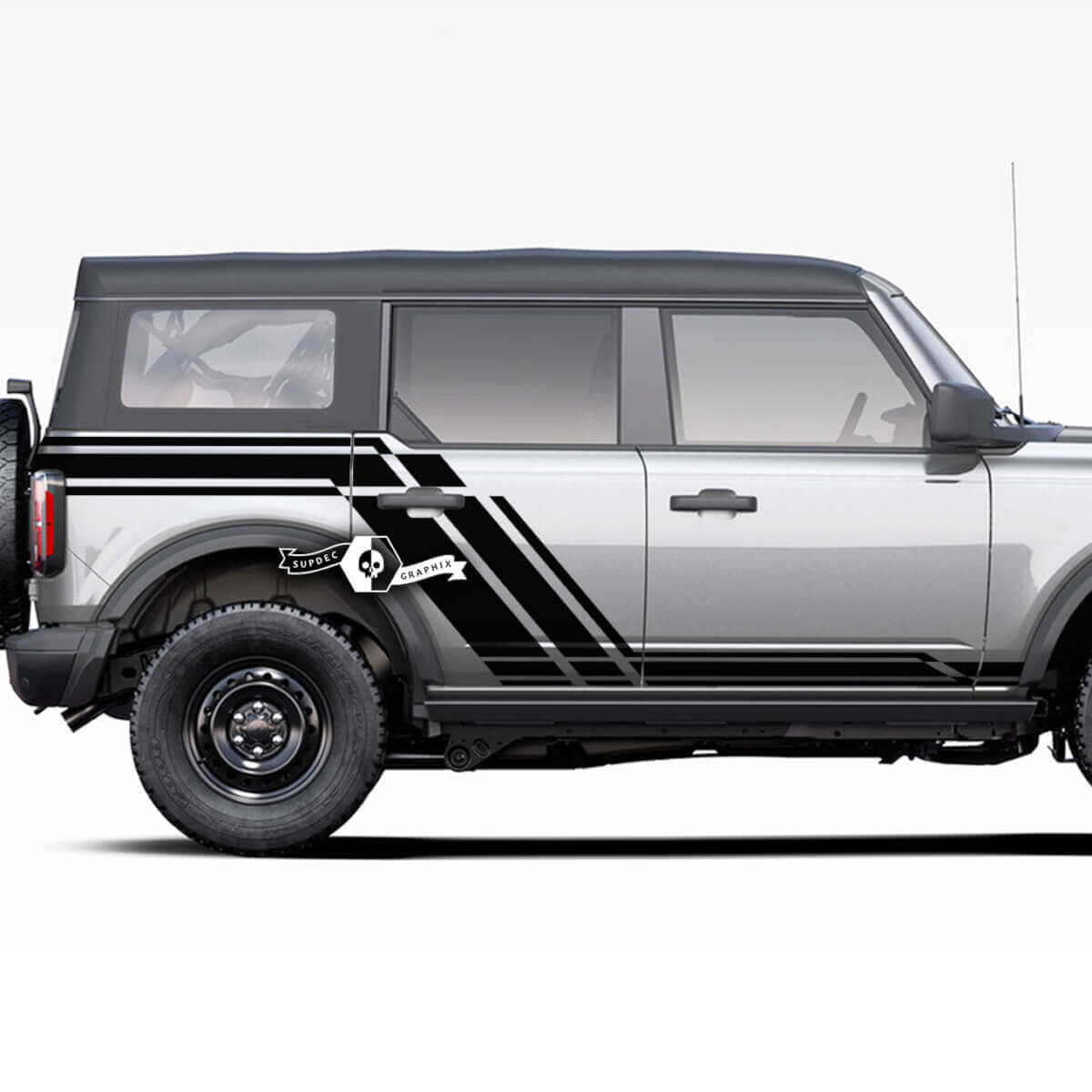 Side Door Rocker Panel Splash Graphics Decal Stickers for Ford Bronco