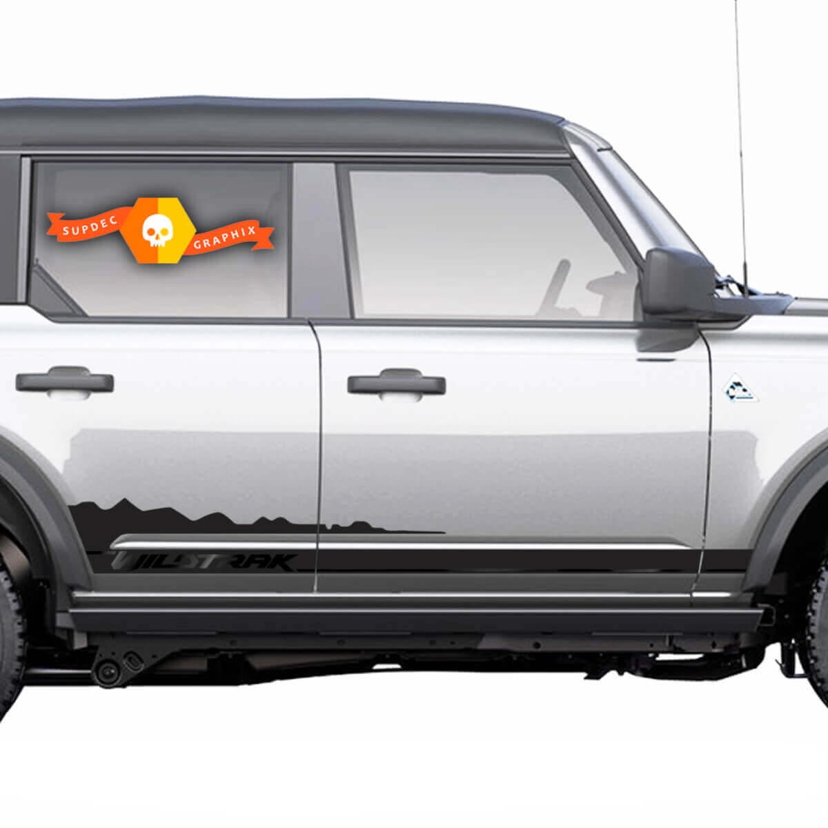 Side Door Mountain Rocker Panel Splash Graphics Decal Stickers for Musclecar horse