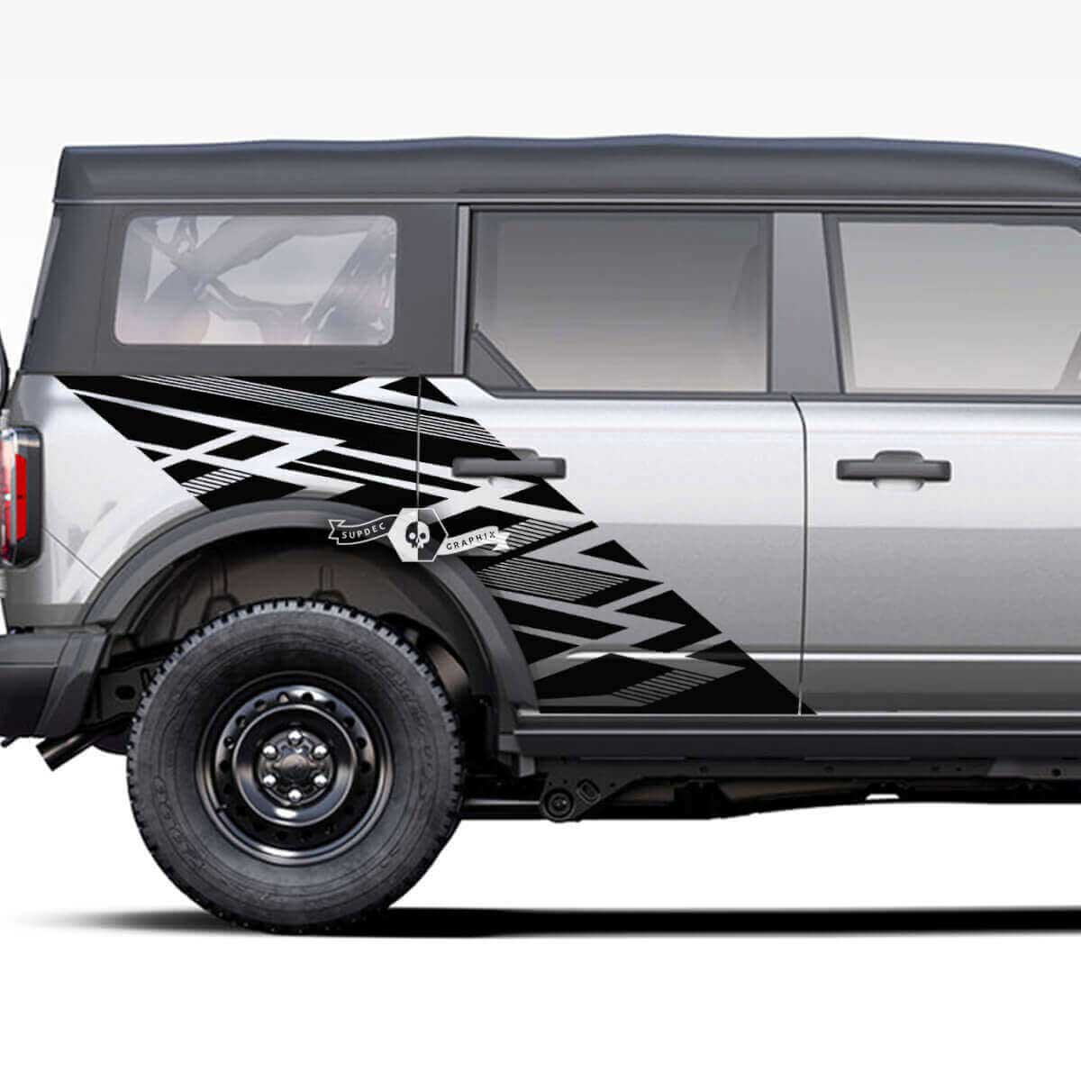 Side Bed Rear Fender Splash Graphics Decals Stickers for Musclecar horse
