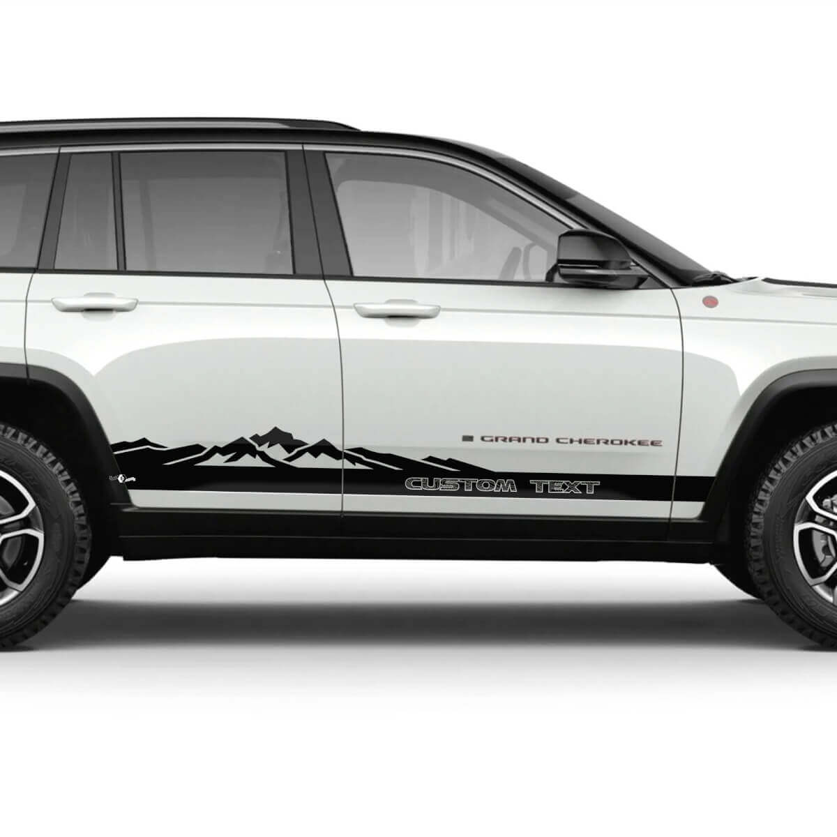 Custom Mountain Side Stripes Vinyl Decal Kit for Jeep Grand Cherokee