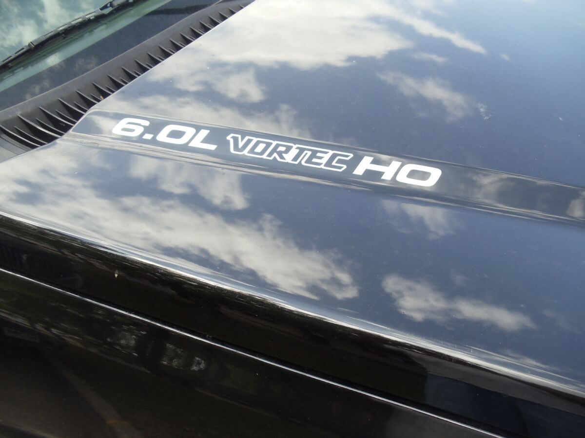 6.0L Vortec HO Hood Vinyl Decals Kit for Chevy Truck 4x4