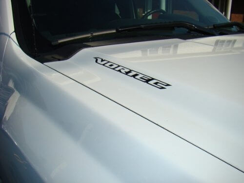 2 VORTEC Hood Decal Stickers for Chevy Silverado GMC Sierra Avalanche