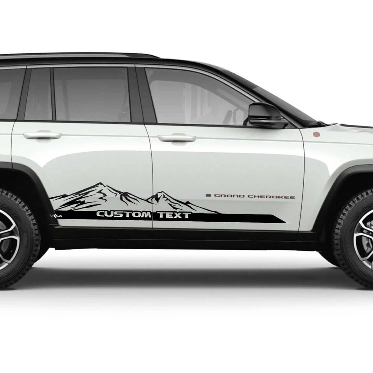 Mountains Custom Doors Stripes Vinyl Decal for Jeep Grand Cherokee Trailhawk