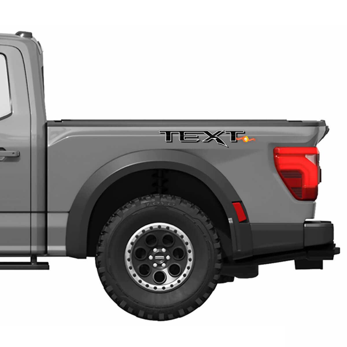 Gen 3 Side Bed Decal Sticker Vinyl Graphics Logo for Musclecar truck power truck