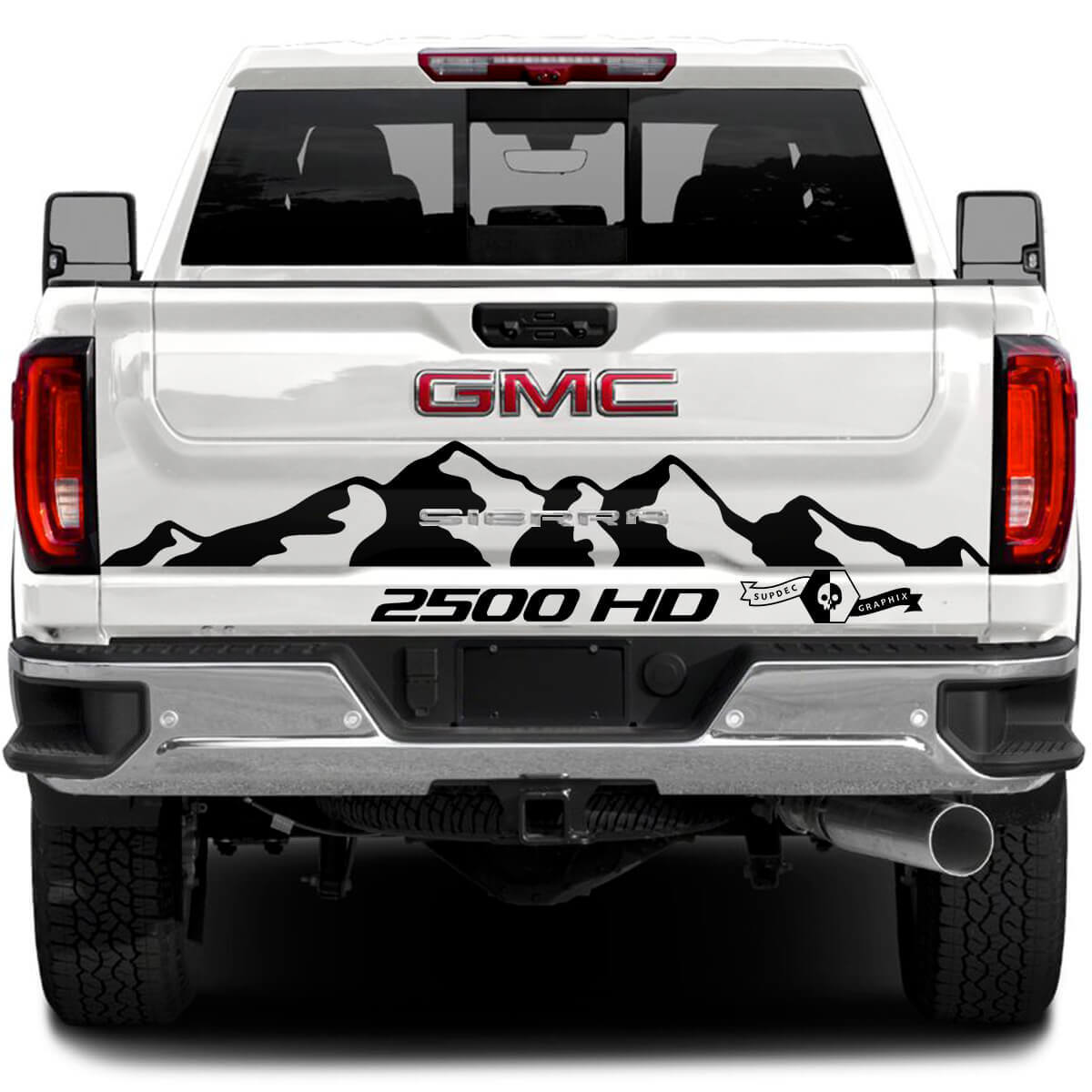 2500 HD Mountain Style Tailgate Vinyl Decal for GMC Sierra 2500HD 2022-2023