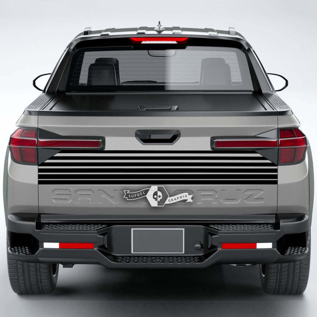 Rear Lines Vinyl Tailgate Decal Sticker Graphics fit to Hyundai Santa Cruz 2023