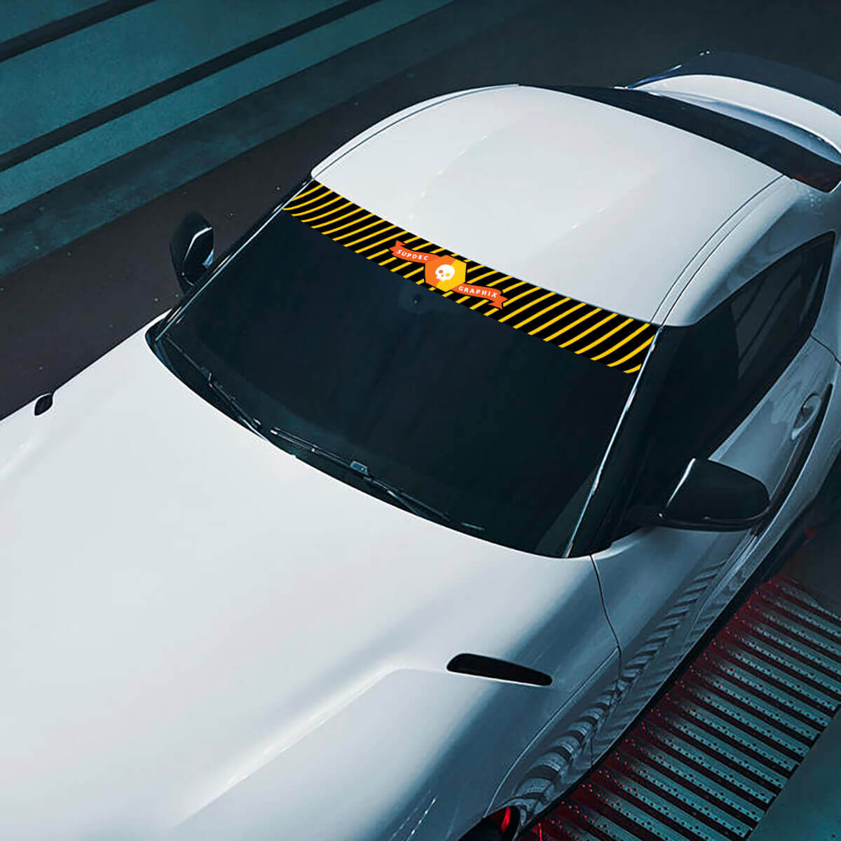 Windshield Brand Logo SupDec Graphix Decals Stickers Graphics Vinyl