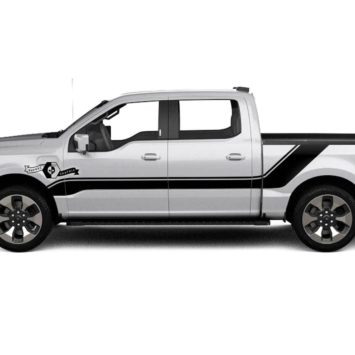 Fender Door Bed Lines Trim Stripes Body Decals Graphics Vinyl Supdec Design for Musclecar truck Lightning 13507