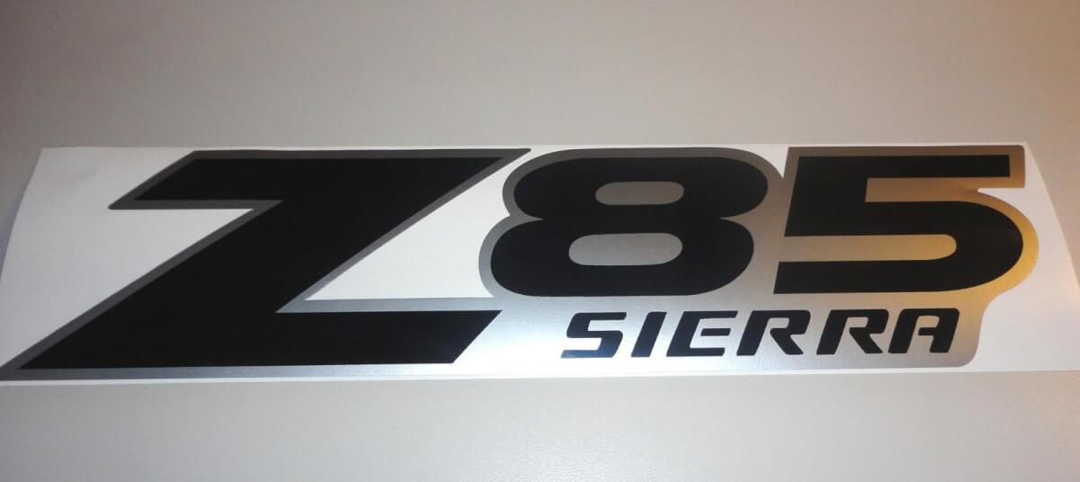Z85 Sierra Factory Style Vinyl Decals for GMC Sierra