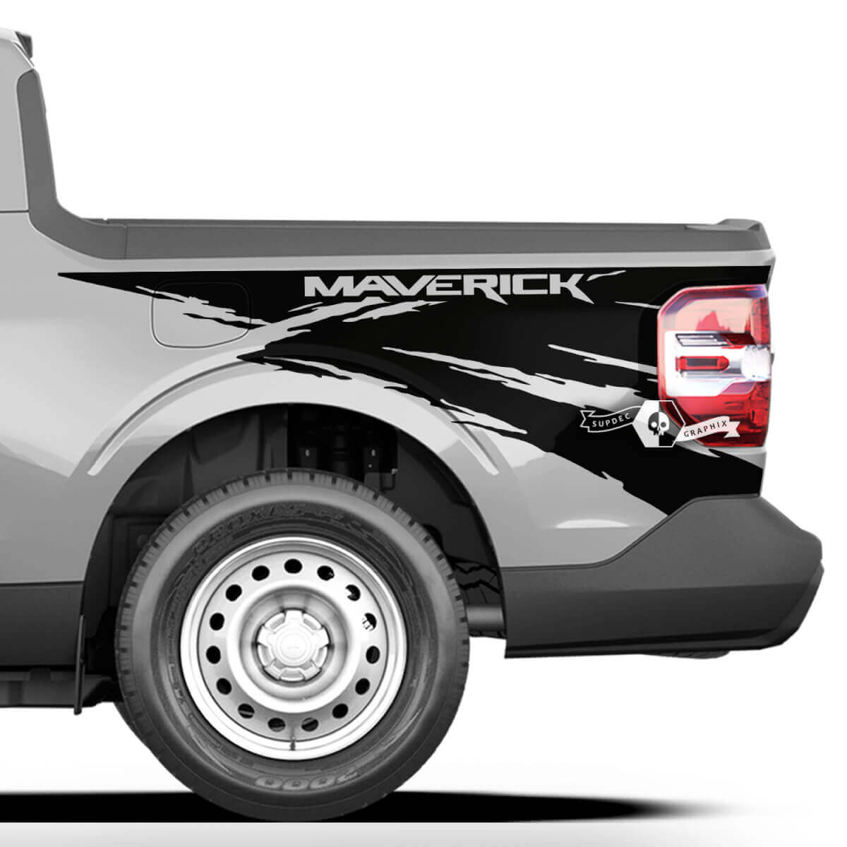 Bed Fender Splash Mud Side Graphics Decals Stickers for Ford F-150 XLT Maverick