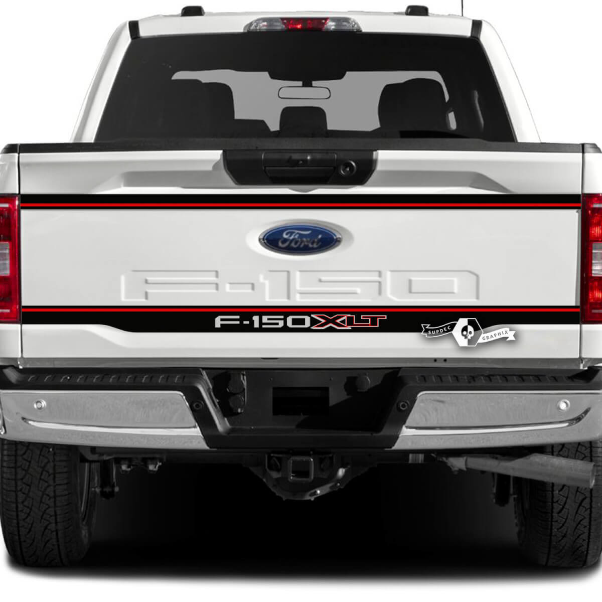 Tailgate Stripe Logo Side Graphics Decals Stickers 3 for Musclecar truck XLT