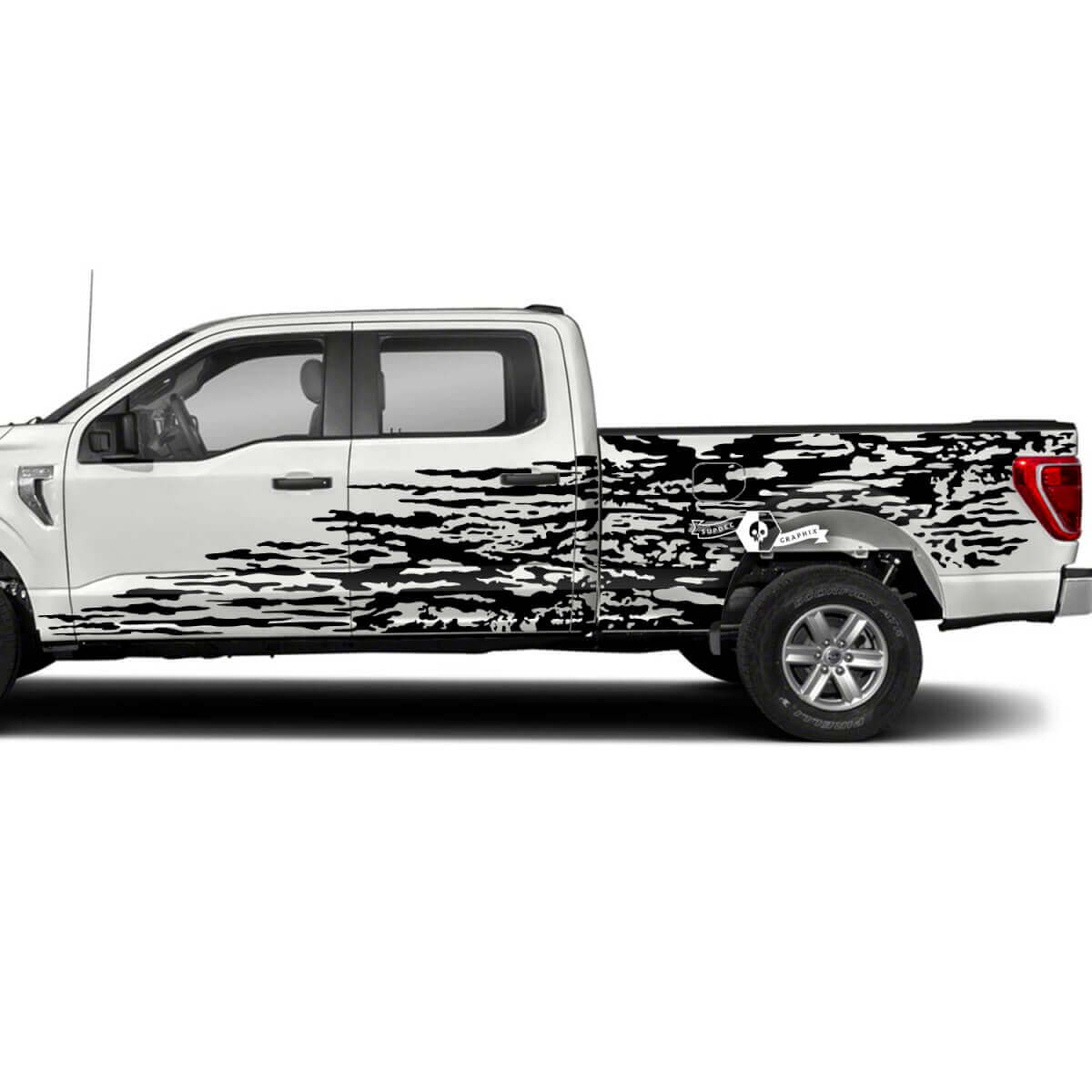 Side Doors Logo Splash Mud Graphics Decals Stickers for Musclecar truck XLT