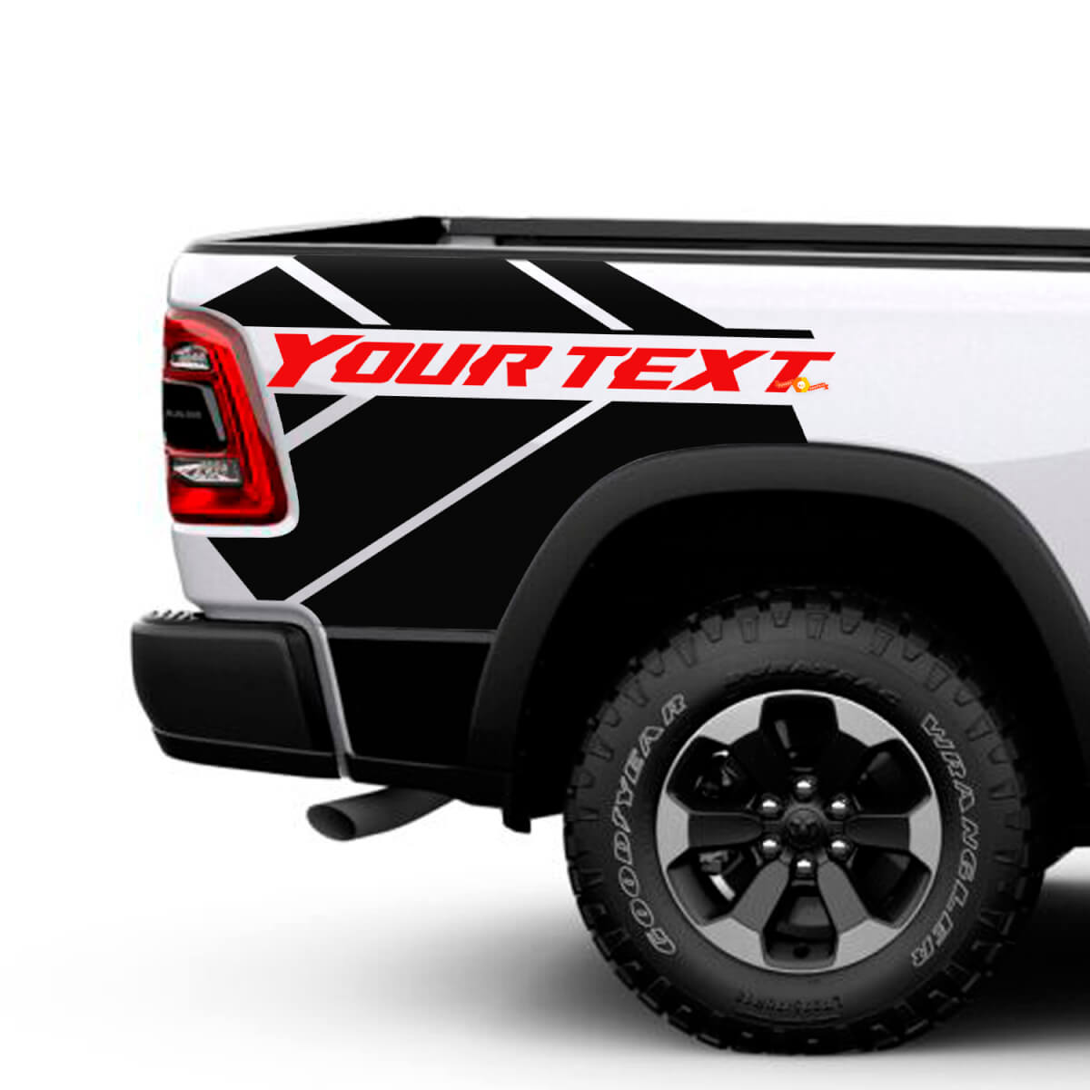 Custom Bed Side Vinyl Decal Kit for Dodge Ram 1500