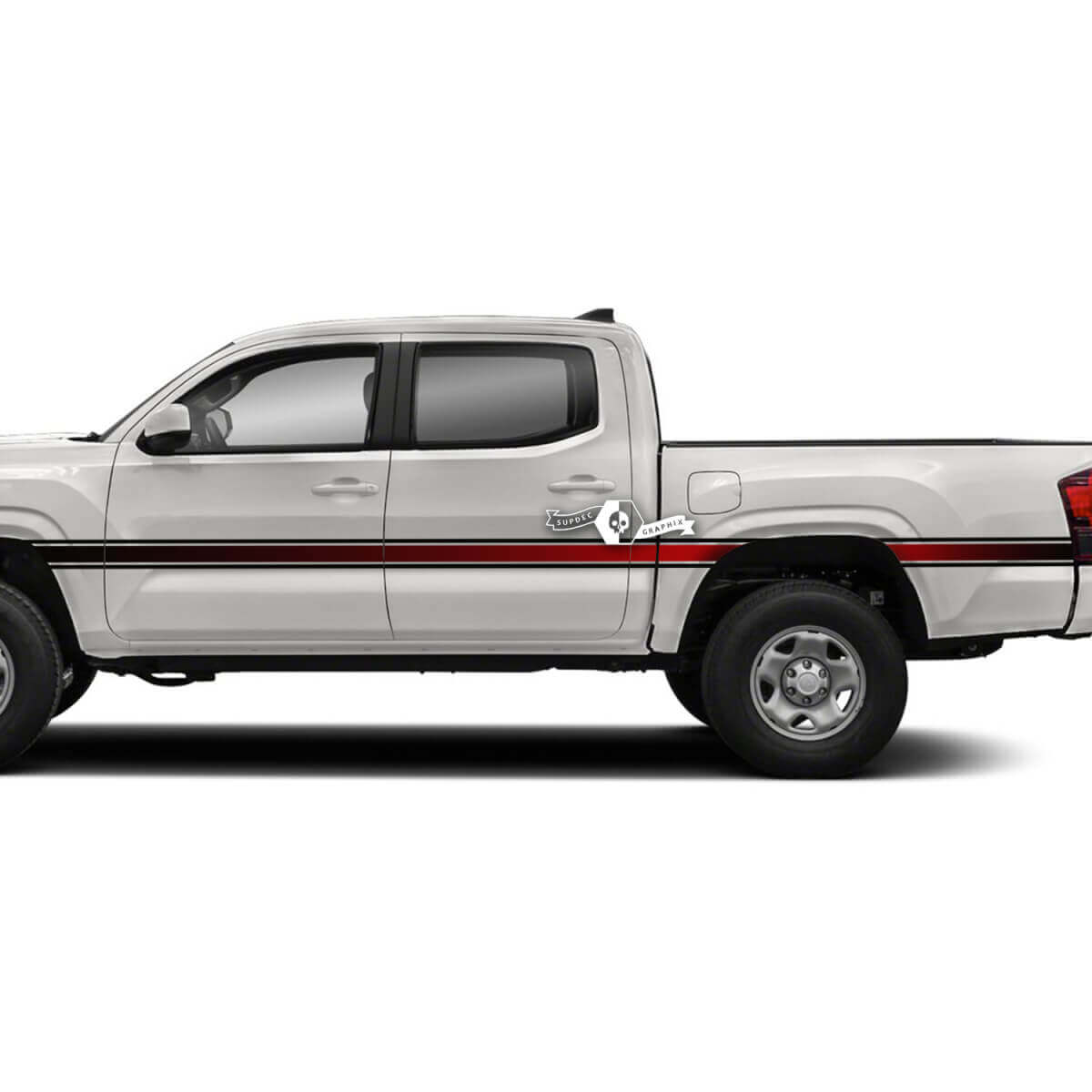 Pair Toyota Tacoma SR5 Doors Gradient Side Vinyl Decals Graphic Sticker