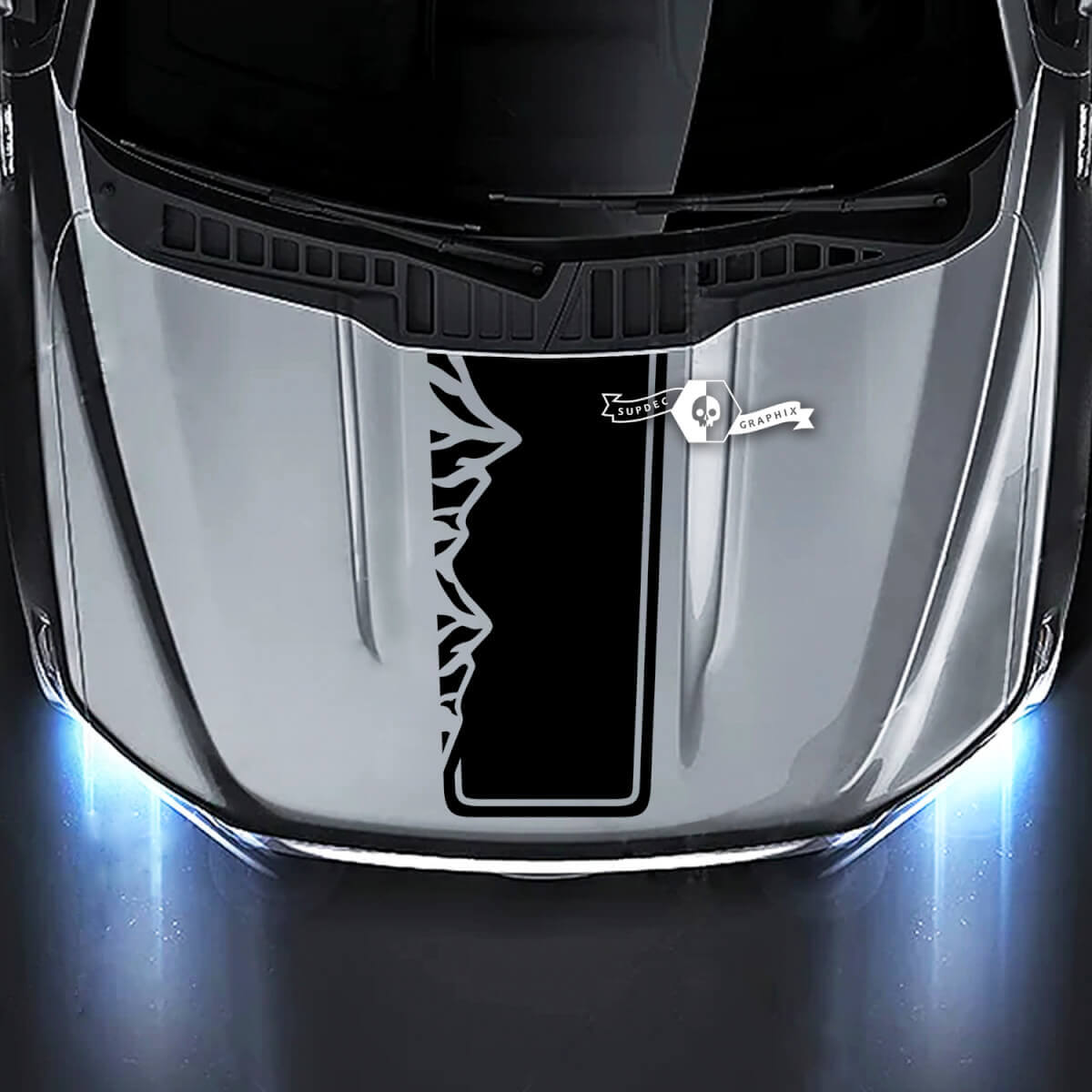 Hood Trim Mountains Graphics Decals Stickers for Ford F-150 XLT STX