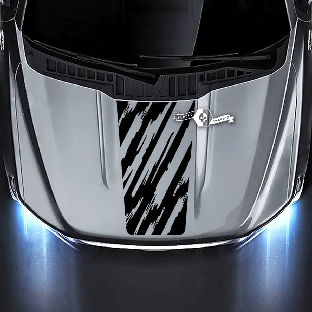 Hood Destroyed Mud Graphics Decals Stickers for Ford F-150 XLT STX