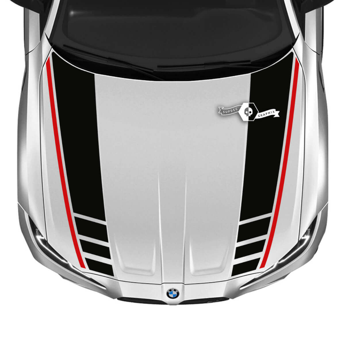 2021+ BMW M4 M3 G80 G82 G83 M Performance Hood M Logo Vinyl Decal Sticker 2 Colors