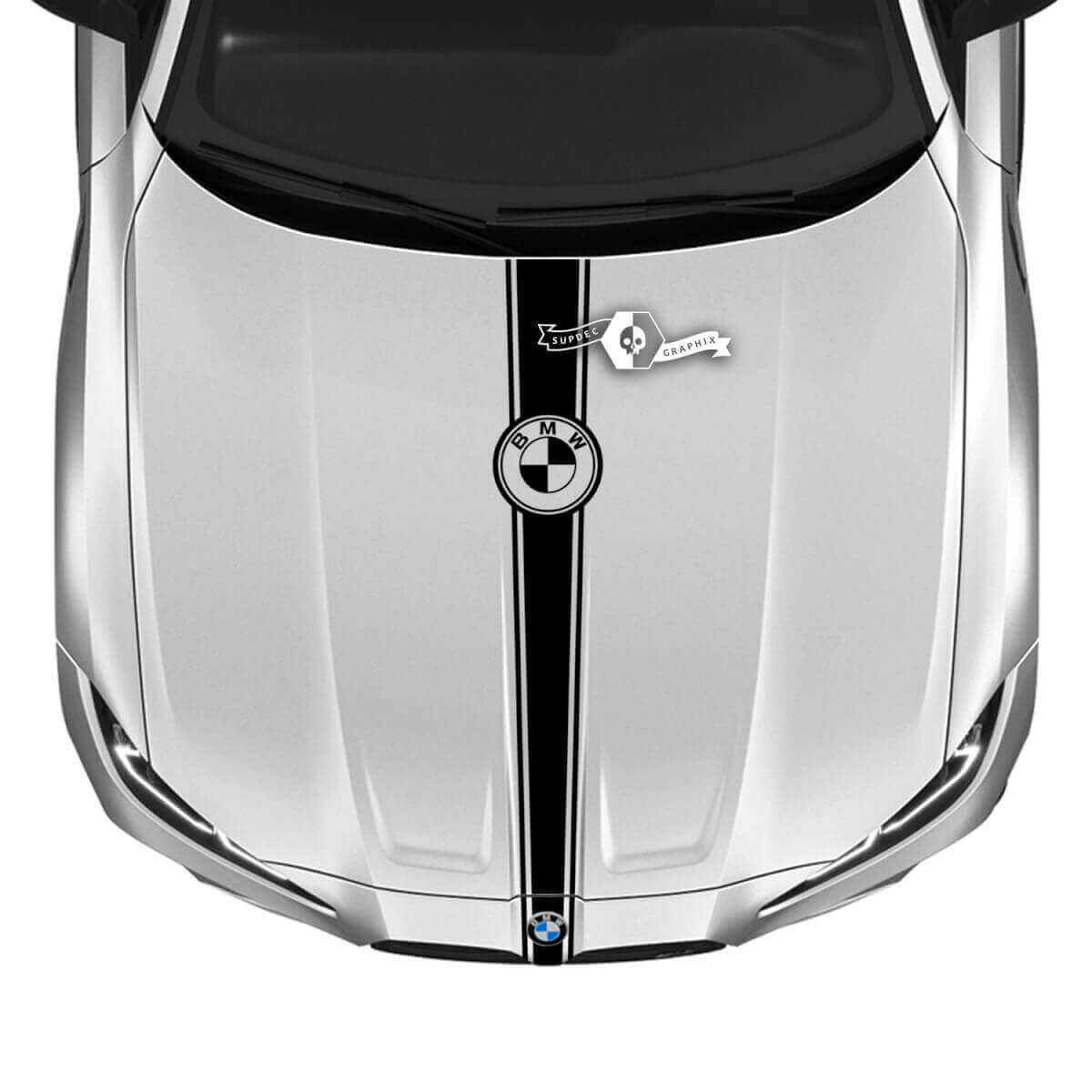 Center Hood Stripe Vinyl Decal for 2021+ BMW M3 M4 G80 G82 G83