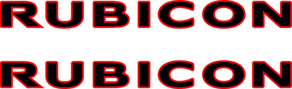 Rubicon Vinyl Sticker Decal for Jeep Wrangler CJ TJ YK JK XJ